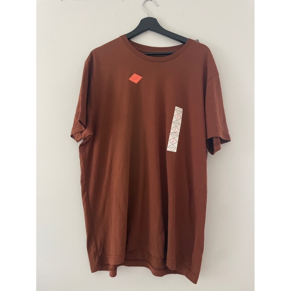 St Johns Bay Mens Super Soft Crewneck T-Shirt XL Brown Glove New With Tags